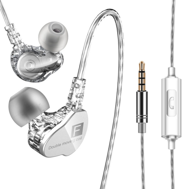 QKZ CK9 HiFi In-ear Four Unit Sports Music Headphones (Transparent) - Sport Earphone by QKZ | Online Shopping UK | buy2fix