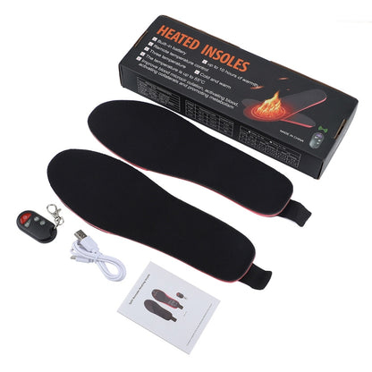 Rechargeable Electric Heating Insole Wireless Remote Control Smart Thermal Insole,Size:Large(41-46 Size) - Shoes Care by buy2fix | Online Shopping UK | buy2fix