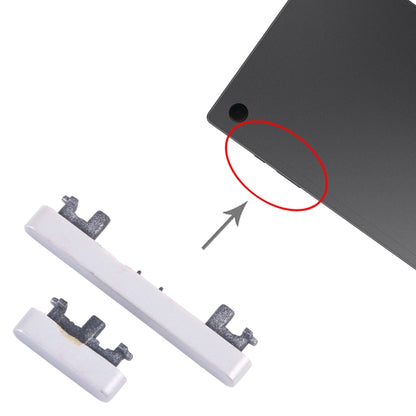 For Samsung Galaxy Tab A8 10.5 2021 SM-X200/X205 Original Power Button + Volume Control Button (White) - Home key & Side Key by buy2fix | Online Shopping UK | buy2fix