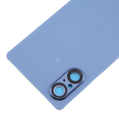 For Sony Xperia 5 V Battery Back Cover with Camera Lens Cover(Blue) - Back Cover by buy2fix | Online Shopping UK | buy2fix