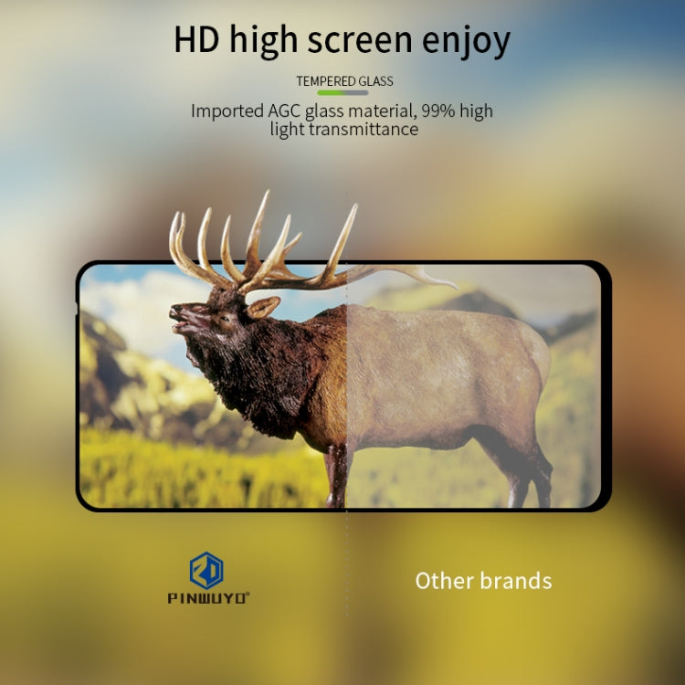 For Huawei Honor X10 PINWUYO 9H 2.5D Full Screen Tempered Glass Film(Black) - Honor Tempered Glass by PINWUYO | Online Shopping UK | buy2fix