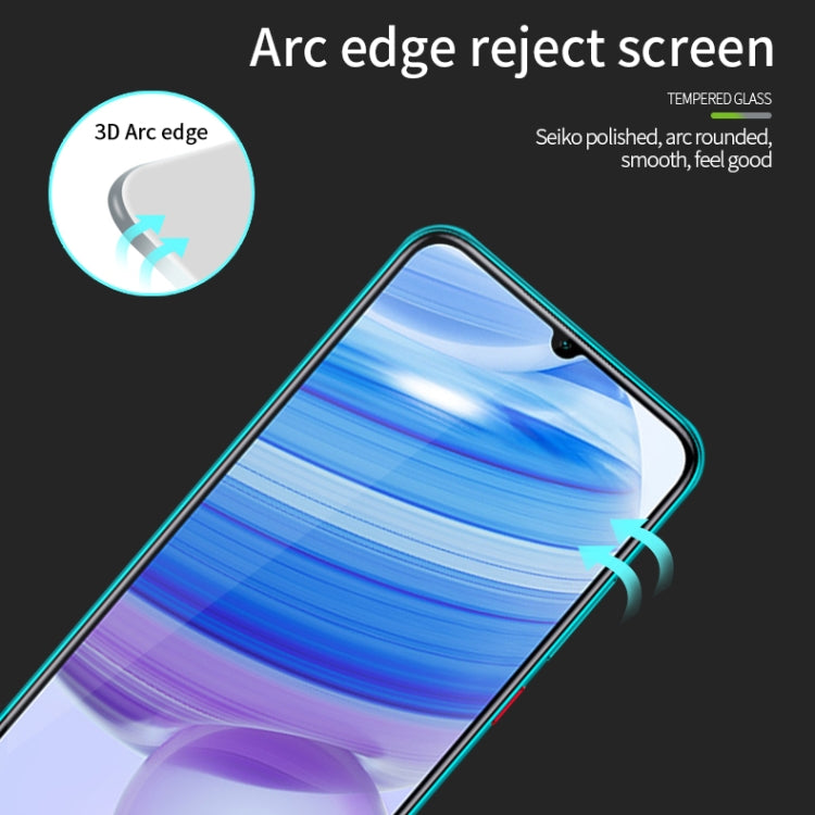 For Xiaomi Redmi 10X Pro MOFI 9H 3D Explosion-proof Curved Screen Tempered Glass Film(Black) -  by MOFI | Online Shopping UK | buy2fix