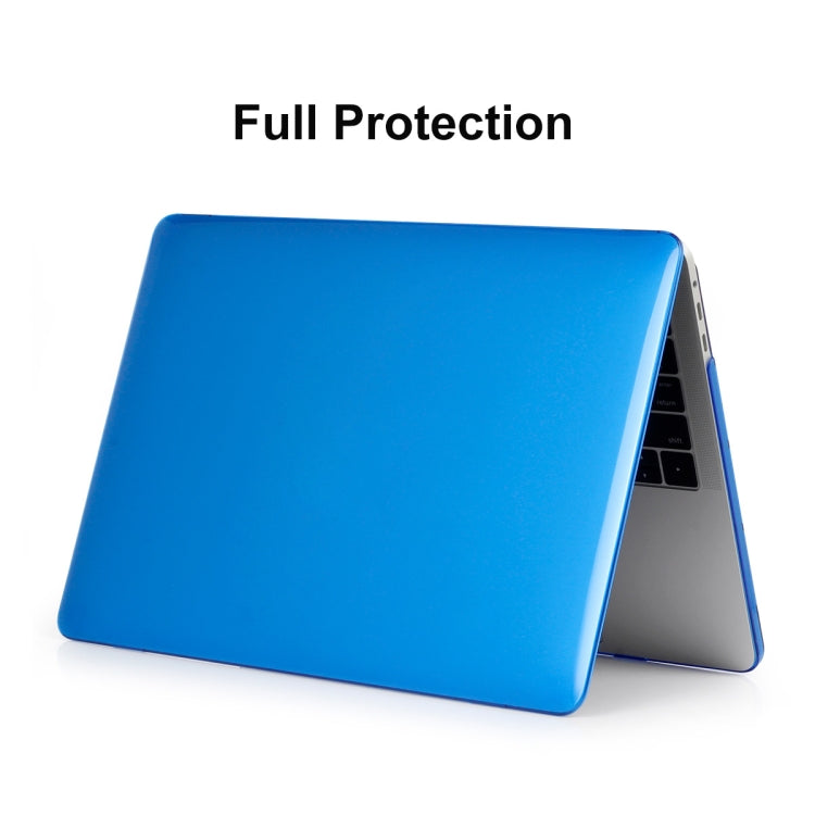 ENKAY Hat-Prince 3 in 1 For MacBook Pro 13 inch A2289 / A2251 (2020) Crystal Hard Shell Protective Case + Europe Version Ultra-thin TPU Keyboard Protector Cover + Anti-dust Plugs Set(Dark Blue) - MacBook Pro Cases by ENKAY | Online Shopping UK | buy2fix