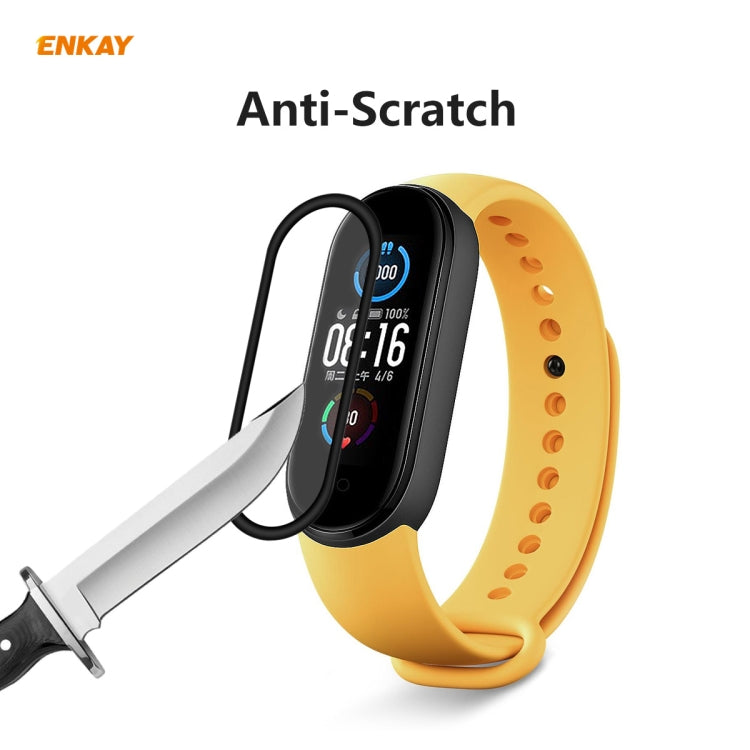 1 PCS For Xiaomi Mi Band 5 ENKAY Hat-Prince 3D Full Screen Soft PC Edge + PMMA HD Screen Protector Film - Screen Protector by ENKAY | Online Shopping UK | buy2fix