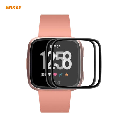 2 PCS For Fitbit Versa 3 / Fitbit Sense ENKAY Hat-Prince 3D Full Screen Soft PC Edge + PMMA HD Screen Protector Film - Screen Protector by ENKAY | Online Shopping UK | buy2fix