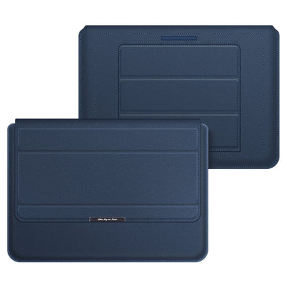 4 in 1 Universal Laptop Holder PU Waterproof Protection Wrist Laptop Bag, Size:15/16inch(Dark blue) - 15 inch by buy2fix | Online Shopping UK | buy2fix