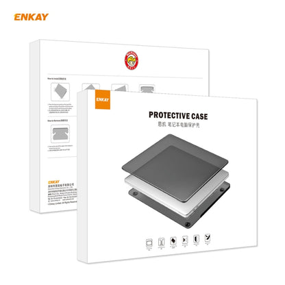 ENKAY 3 in 1 Crystal Laptop Protective Case + EU Version TPU Keyboard Film + Anti-dust Plugs Set for MacBook Pro 13.3 inch A1706 / A1989 / A2159 (with Touch Bar)(Transparent) - MacBook Pro Cases by ENKAY | Online Shopping UK | buy2fix