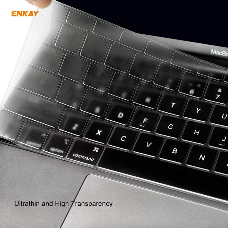 ENKAY 3 in 1 Matte Laptop Protective Case + US Version TPU Keyboard Film + Anti-dust Plugs Set for MacBook Pro 13.3 inch A1706 / A1989 / A2159 (with Touch Bar)(Grey) - MacBook Pro Cases by ENKAY | Online Shopping UK | buy2fix