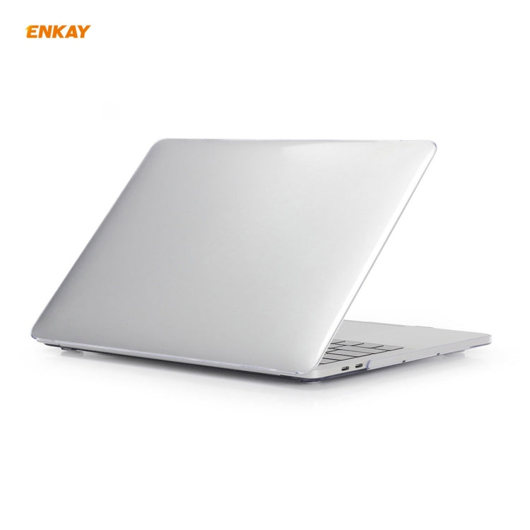 ENKAY 3 in 1 Crystal Laptop Protective Case + EU Version TPU Keyboard Film + Anti-dust Plugs Set for MacBook Pro 13.3 inch A2251 & A2289 & A2338 (with Touch Bar)(Transparent) - MacBook Pro Cases by ENKAY | Online Shopping UK | buy2fix