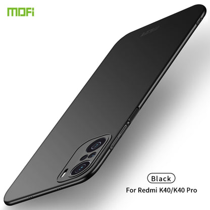 For Xiaomi Redmi K40 / K40 Pro MOFI Frosted PC Ultra-thin Hard Case(Black) - Xiaomi Cases by MOFI | Online Shopping UK | buy2fix