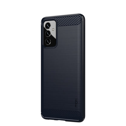 For Samsung Galaxy A82 / Quantum2 MOFI Gentleness Series Brushed Texture Carbon Fiber Soft TPU Case(Blue) - Galaxy Phone Cases by MOFI | Online Shopping UK | buy2fix