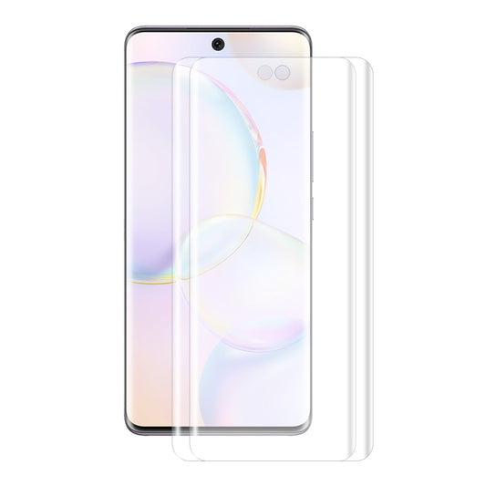 For Honor 50 2 PCS ENKAY Hat-Prince 3D Curved Full Coverage PET Hot Bending HD Screen Protector Soft Film Support Fingerprint Unlock - For Huawei by ENKAY | Online Shopping UK | buy2fix