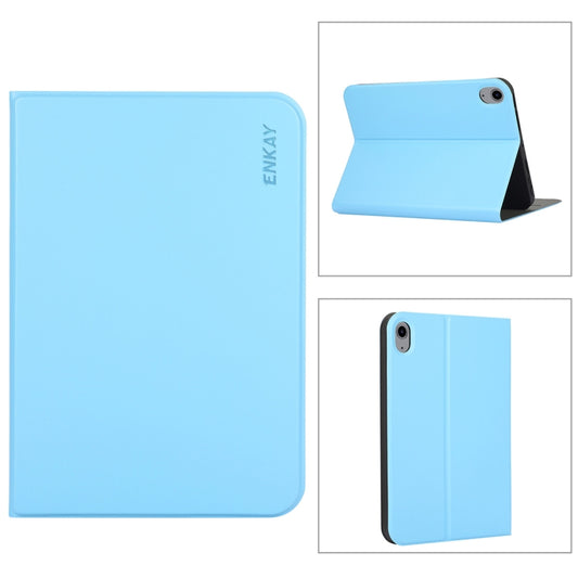 For iiPad mini 2024 / mini 6 ENKAY Horizontal Flip PU Leather + TPU Smart Tablet Case with Holder & Sleep / Wake-up Function(Light Blue) - iPad mini 6 Cases by ENKAY | Online Shopping UK | buy2fix