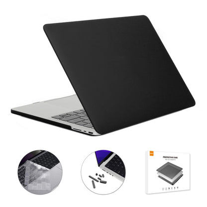 ENKAY Hat-Prince 3 in 1 Matte Laptop Protective Case + TPU Keyboard Film + Anti-dust Plugs Set for MacBook Pro 14.2 inch A2442 2021/A2779 2023, Version:EU Version(Black) - MacBook Pro Cases by ENKAY | Online Shopping UK | buy2fix