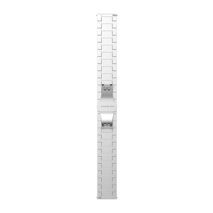For Huawei Fit Mini One Bead Metal Steel Watch Band(Silver) - Watch Bands by buy2fix | Online Shopping UK | buy2fix