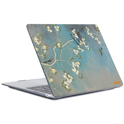 ENKAY Vintage Pattern Series Laotop Protective Crystal Case For MacBook Pro 15.4 inch A1707 / A1990(Magnolia) - MacBook Pro Cases by ENKAY | Online Shopping UK | buy2fix