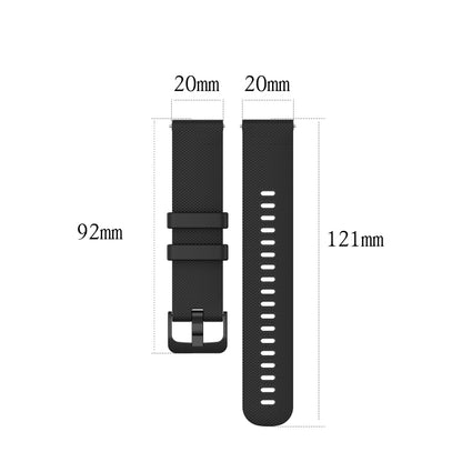 For Amazfit GTS 3 Checkered Silicone Watch Band(Water duck) - Watch Bands by buy2fix | Online Shopping UK | buy2fix