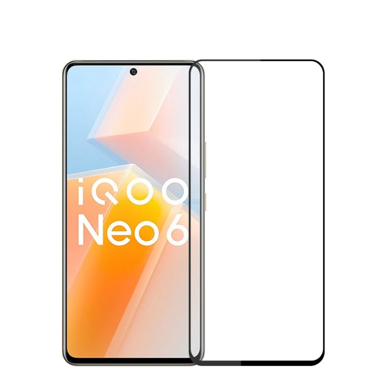 For vivo iQOO Neo6 PINWUYO 9H 2.5D Full Screen Tempered Glass Film(Black) - vivo Tempered Glass by PINWUYO | Online Shopping UK | buy2fix