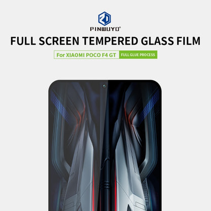 For Xiaomi Poco F4 GT PINWUYO 9H 2.5D Full Screen Tempered Glass Film(Black) -  by PINWUYO | Online Shopping UK | buy2fix