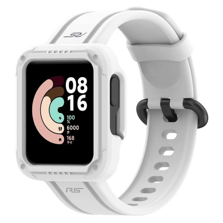 For Xiaomi Redmi Watch 2 Lite Silicone Solid Color Watch Band(White) - Watch Bands by buy2fix | Online Shopping UK | buy2fix