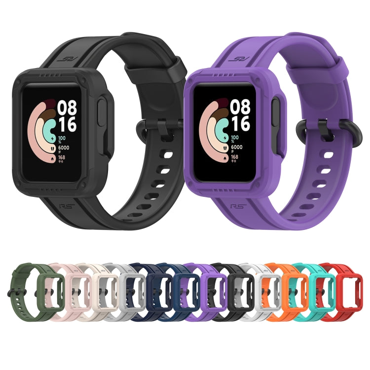 For Xiaomi Mi Watch 2 Lite Silicone Solid Color Watch Band(Grey) - Watch Bands by buy2fix | Online Shopping UK | buy2fix