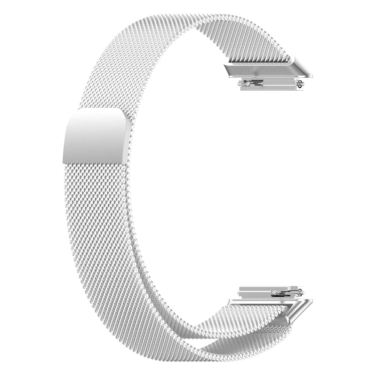 For Huawei Band 7 Milan Magnetic Watch Band(Silver) - Watch Bands by buy2fix | Online Shopping UK | buy2fix