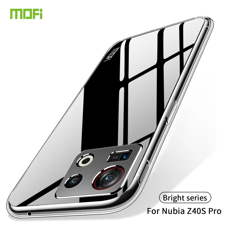 For ZTE Nubia Z40S Pro MOFI Ming Series Ultra-thin TPU Phone Case(Transparent) - ZTE Cases by MOFI | Online Shopping UK | buy2fix