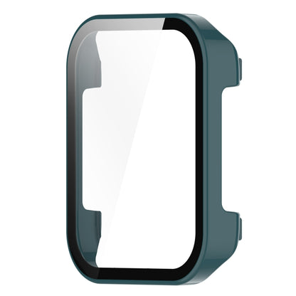 For Realme Watch 3 Pro PC+ Toughened Film Integrated Protective Case(Green) - Watch Case by buy2fix | Online Shopping UK | buy2fix