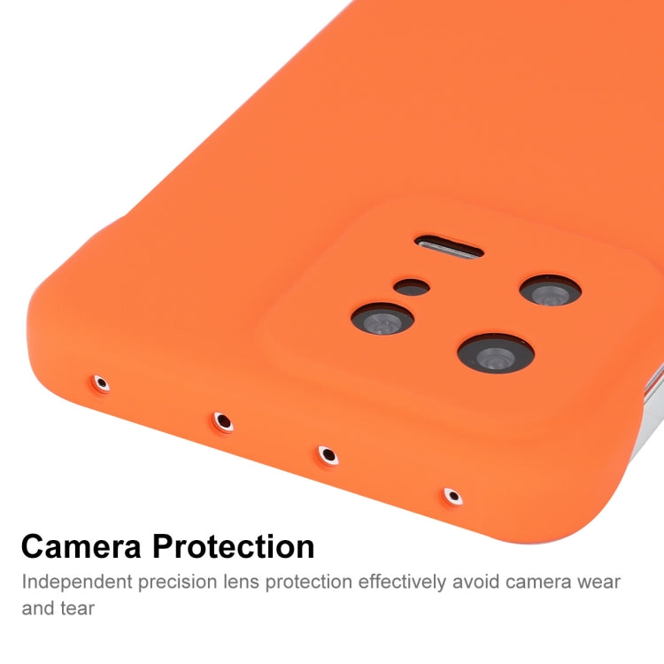 For Xiaomi 13 ENKAY Hat-Prince Matte Frameless Hard PC Phone Case(Orange) - Xiaomi Cases by ENKAY | Online Shopping UK | buy2fix