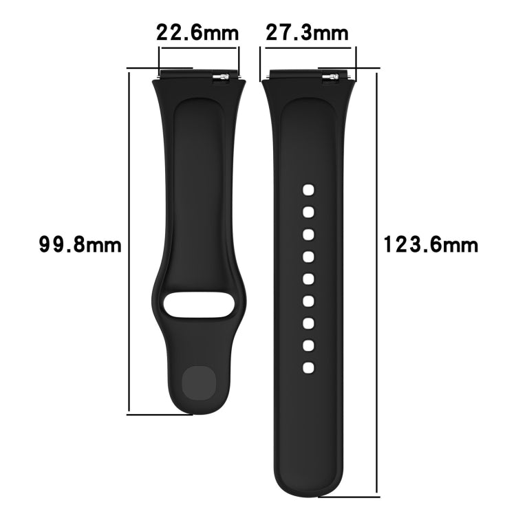 For Redmi Watch 3 Lite Sports Solid Color Silicone Replacement Watch Band(Grey) - Watch Bands by buy2fix | Online Shopping UK | buy2fix