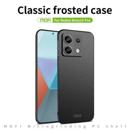 For Redmi Note 13 Pro 5G MOFI Micro-Frosted PC Ultra-thin Hard Phone Case(Blue) - Note 13 Pro Cases by MOFI | Online Shopping UK | buy2fix