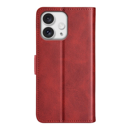 For iPhone 16 Pro Dual-side Magnetic Buckle Horizontal Flip Leather Phone Case(Red) - iPhone 16 Pro Cases by buy2fix | Online Shopping UK | buy2fix