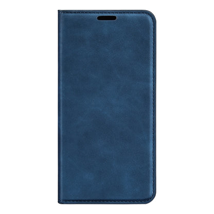 For iPhone 16 Pro Max Retro-skin  Magnetic Suction Leather Phone Case(Dark Blue) - iPhone 16 Pro Max Cases by buy2fix | Online Shopping UK | buy2fix