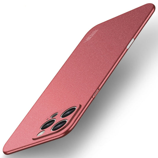 For iPhone 16 Pro MOFI Fandun Series Frosted PC Ultra-thin All-inclusive Phone Case(Red) - iPhone 16 Pro Cases by MOFI | Online Shopping UK | buy2fix