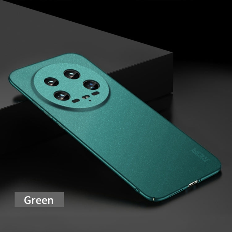 For Xiaomi 14 Ultra MOFI Fandun Series Frosted PC Ultra-thin All-inclusive Phone Case(Green) - 14 Ultra Cases by MOFI | Online Shopping UK | buy2fix