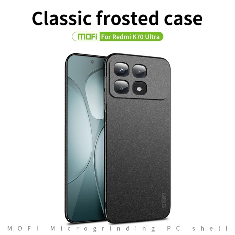 For Xiaomi Redmi K70 Ultra MOFI Fandun Series Frosted PC Ultra-thin All-inclusive Phone Case(Green) - Xiaomi Cases by MOFI | Online Shopping UK | buy2fix