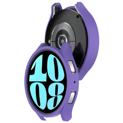 For Samsung Galaxy Watch 6 40mm Half Coverage Hollow PC Watch Protective Case(Purple) - Watch Cases by buy2fix | Online Shopping UK | buy2fix