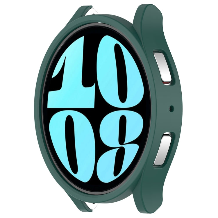 For Samsung Galaxy Watch 6 44mm Half Coverage Hollow PC Watch Protective Case(Green) - Watch Cases by buy2fix | Online Shopping UK | buy2fix