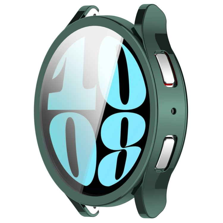 For Samsung Galaxy Watch6 40mm Full Coverage TPU Electroplated Watch Protective Case(Green) - Watch Cases by buy2fix | Online Shopping UK | buy2fix