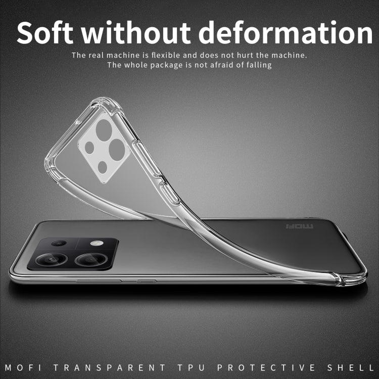 For Xiaomi Redmi Note 13 Pro MOFI Ming Series Ultra-thin TPU Phone Case(Transparent) - Note 13 Pro Cases by MOFI | Online Shopping UK | buy2fix