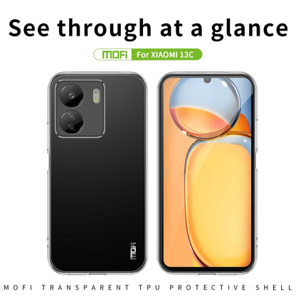 For Xiaomi Redmi 13C MOFI Ming Series Ultra-thin TPU Phone Case(Transparent) - 13C Cases by MOFI | Online Shopping UK | buy2fix