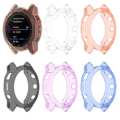 For Garmin Epix Pro 47mm Half-Package TPU Watch Protective Case(Transparent) - Watch Cases by buy2fix | Online Shopping UK | buy2fix