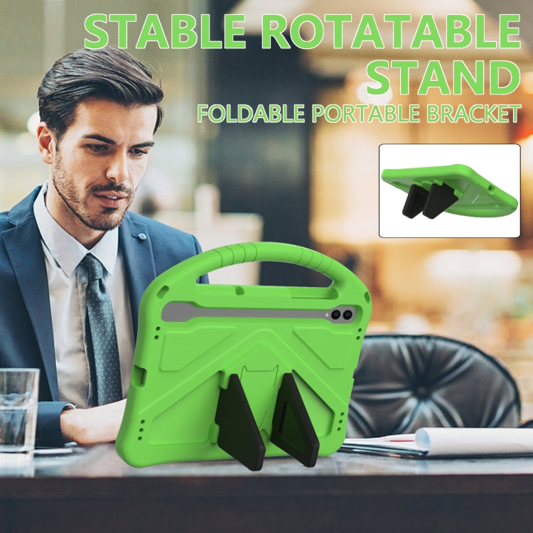 For Samsung Galaxy Tab S10 EVA Shockproof Tablet Case with Holder(Green) - Tab S10 Cases by buy2fix | Online Shopping UK | buy2fix