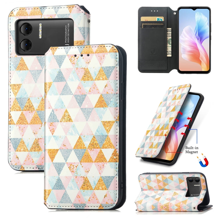 For DOOGEE X98 Pro / X98 CaseNeo Colorful Magnetic Leather Phone Case(Nordic Rhombus) - Doogee Cases by buy2fix | Online Shopping UK | buy2fix