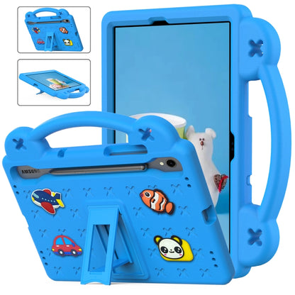 For Samsung Galaxy Tab S9 FE / X510N Handle Kickstand Children EVA Shockproof Tablet Case(Sky Blue) - Galaxy Tab S9 FE by buy2fix | Online Shopping UK | buy2fix