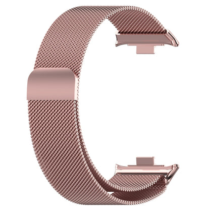 For Xiaomi Mi Band 8 Pro Milan Magnetic Steel Mesh Watch Band(Pink) - Watch Bands by buy2fix | Online Shopping UK | buy2fix