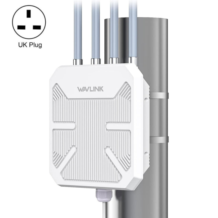 WAVLINK WN573HX1 WiFi 6 AX1800 IP67 Waterproof Outdoor Dual Band Wireless WiFi Routers, Plug:UK Plug - Wireless Routers by WAVLINK | Online Shopping UK | buy2fix