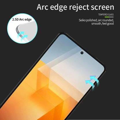 For vivo iQOO Z9 PINWUYO 9H 2.5D Full Screen Tempered Glass Film(Black) - vivo Tempered Glass by PINWUYO | Online Shopping UK | buy2fix