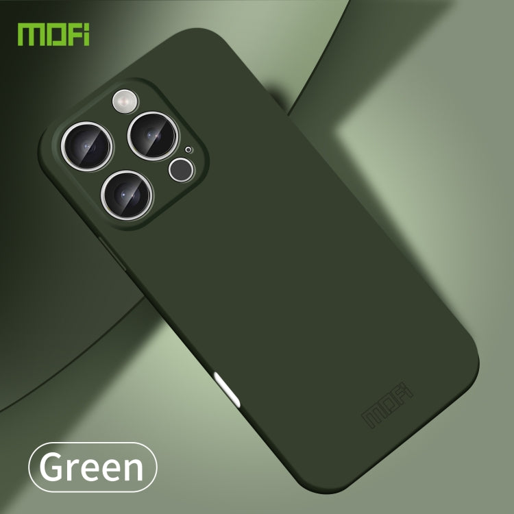 For iPhone 16 Pro MOFI Qin Series Skin Feel All-inclusive PC Phone Case(Green) - iPhone 16 Pro Cases by MOFI | Online Shopping UK | buy2fix