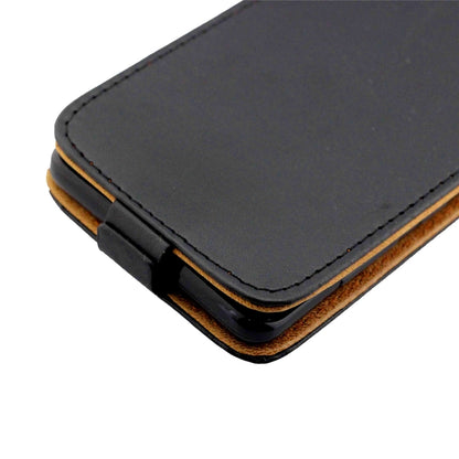 For iPhone 16 Pro Max Vertical Flip Leather Phone Case with Card Slot(Black) - iPhone 16 Pro Max Cases by buy2fix | Online Shopping UK | buy2fix